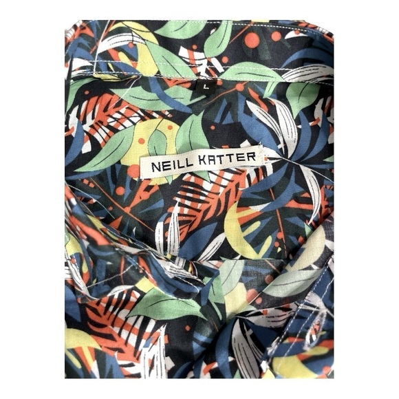 NEILL KATTER floral and leaf pattern size L - Picture 4 of 7